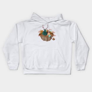 Fantasy floating land Kids Hoodie